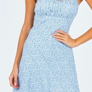 Princess Polly Light Blue Floral Midi Dress